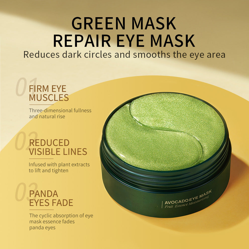 24K Gold Avocado Under Eye Masks — Dark Circles & Puffiness Treatment